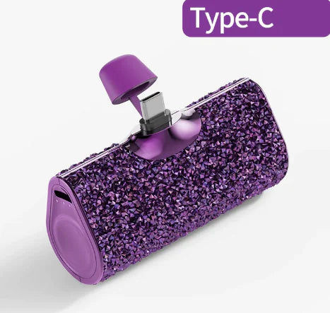 Mini Portable 5000mah Power Bank Charger For Type C